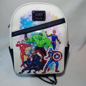 Loungefly Disney Parks Marvel Avengers Artist Series Mini Backpack  Sim Leather